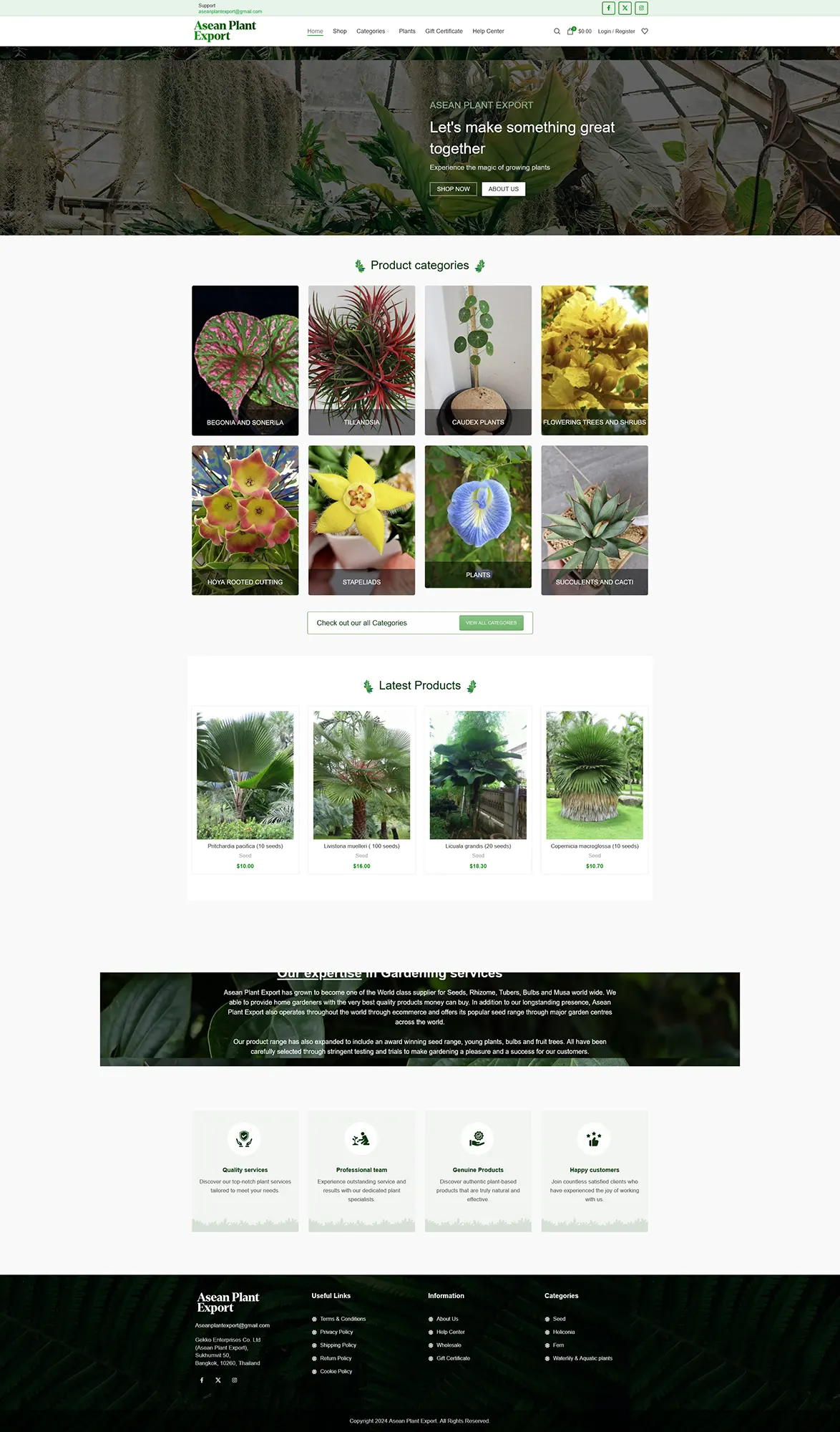 Image portfolio Asean plant export