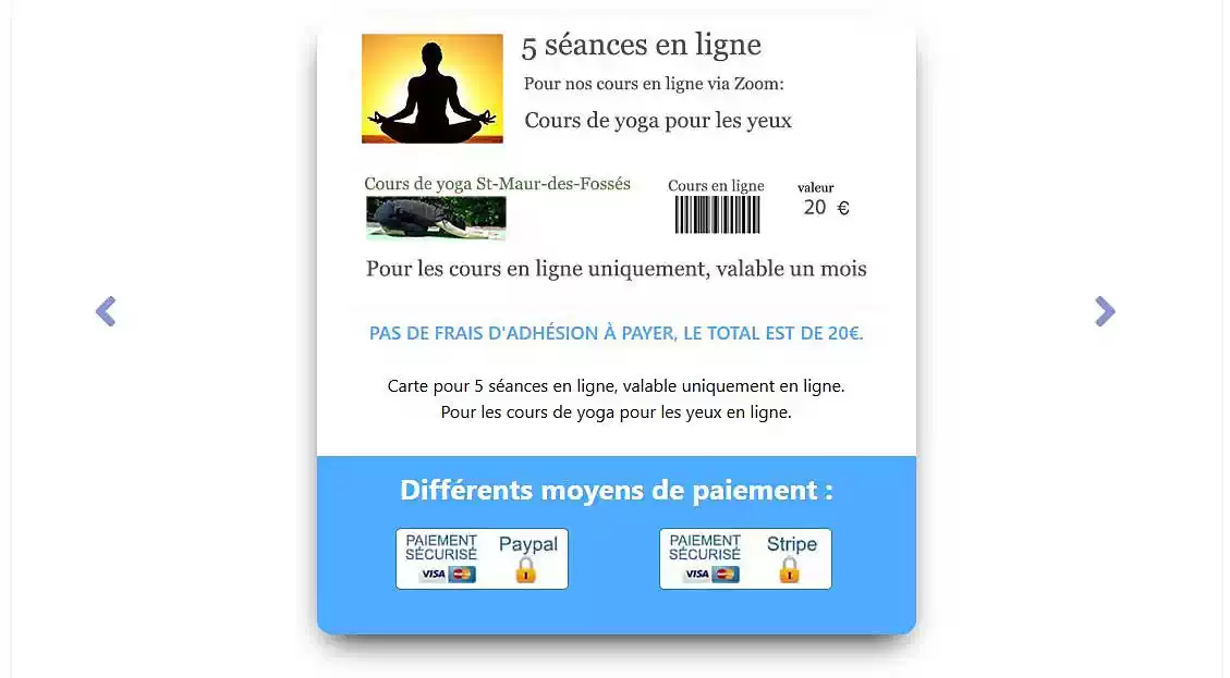 Image4 portfolio Cours de yoga 94 en ligne