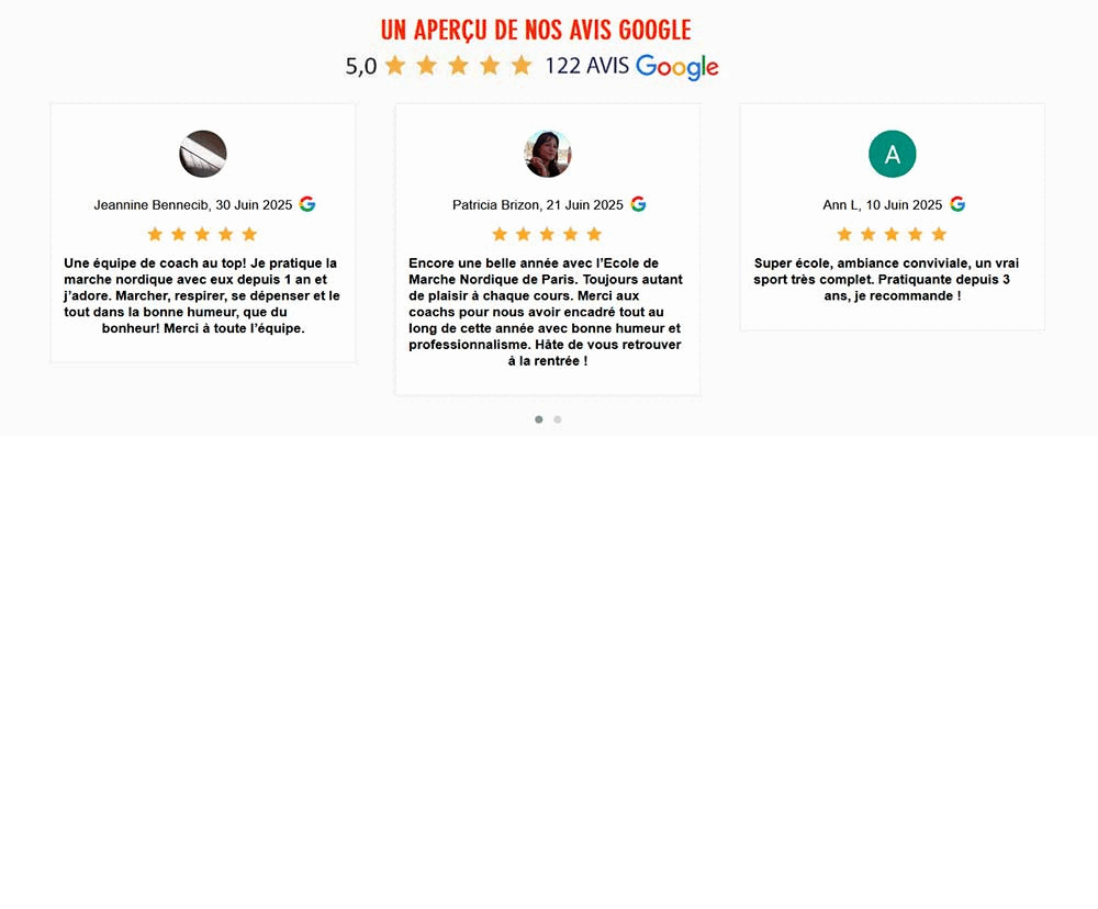 images site Ecole de marche nordique Paris