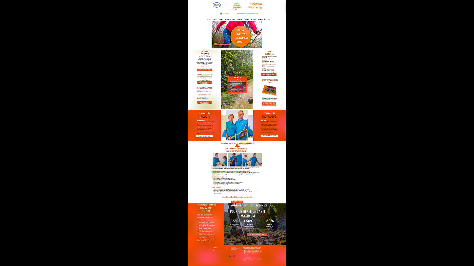 images site Ecole de marche nordique Paris