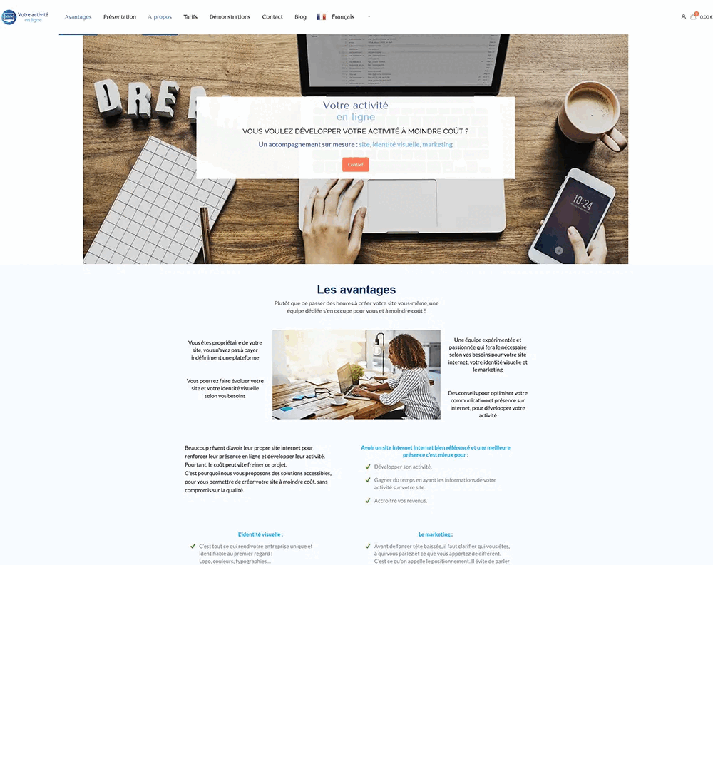 images site Votre activité en ligne